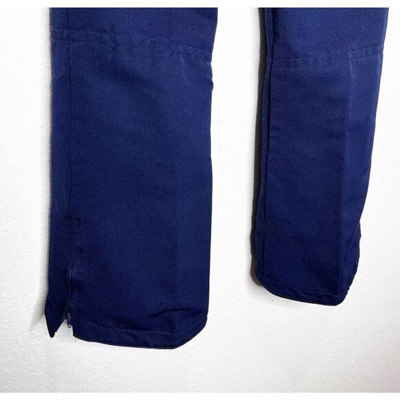 Vintage Bogner Stirrup Ski Wool Winter Pants in Navy Blue 10 Apres Snow - Picture 9 of 14